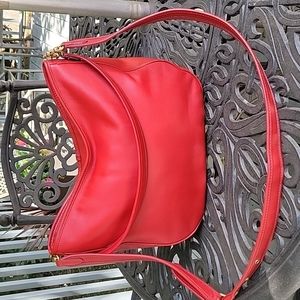 Like new, COACH Brick Red Calf Leather Soft Tabby  Hobo Crossbody Bag